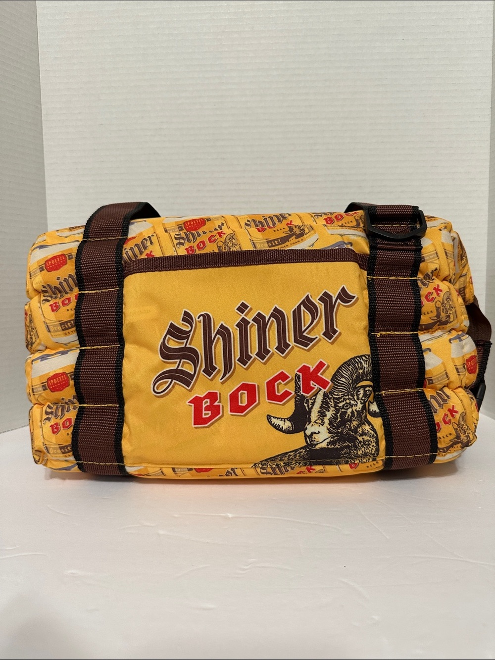 Shiner Bock Beer Insulated Cooler Beach Bag Duffle Beer Tote Bag